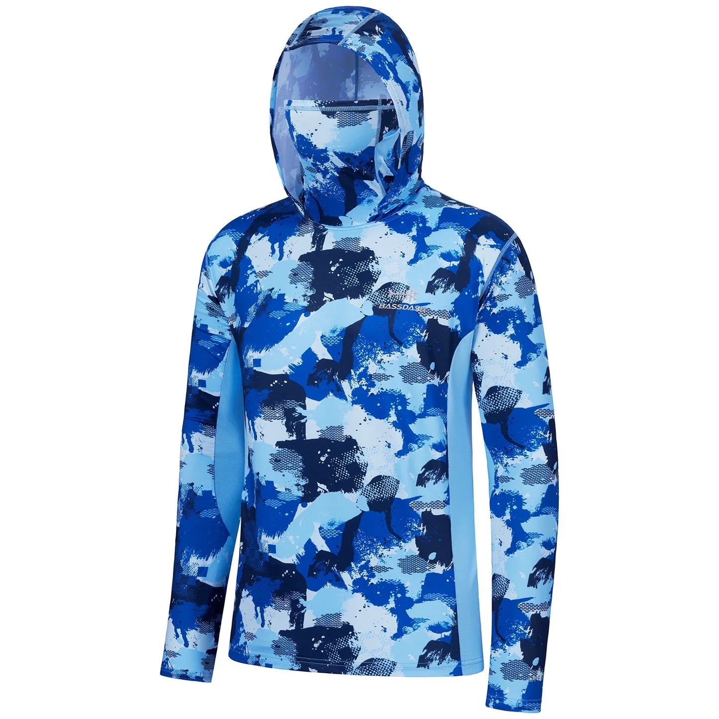 Camo Hoodie Shirt with Face Mask
