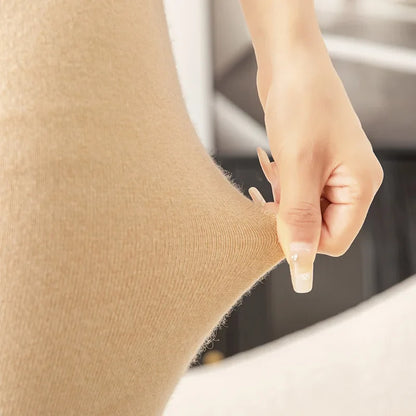 Versatile Cashmere Leggings Skin Tone  Slim Fit
