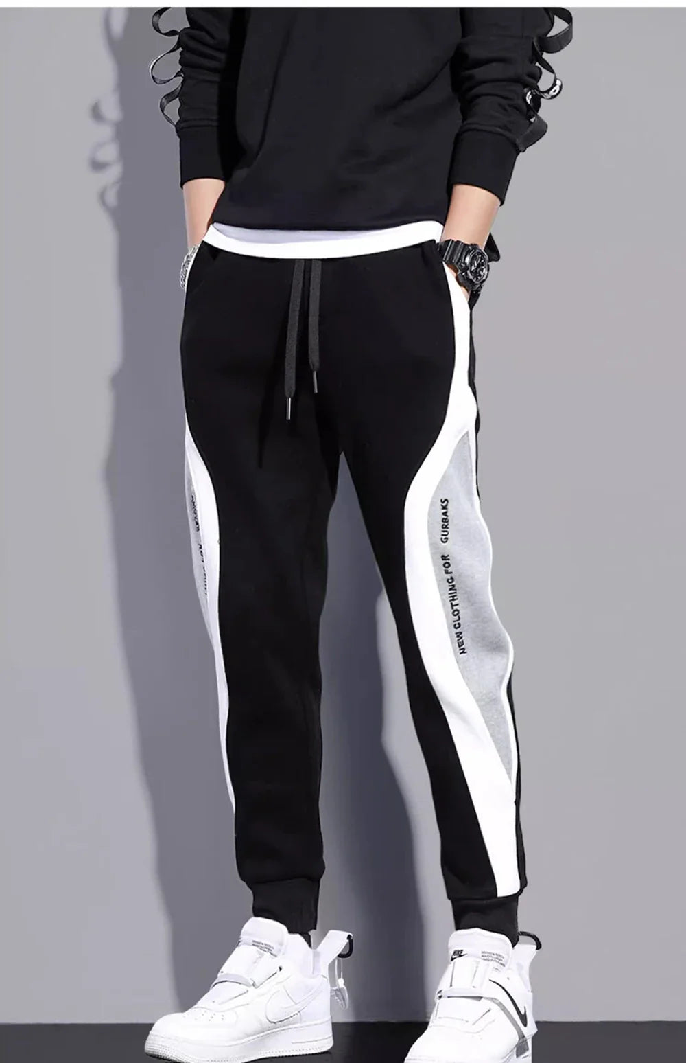 Men's Spring Autumn Patchwork Training Leggings