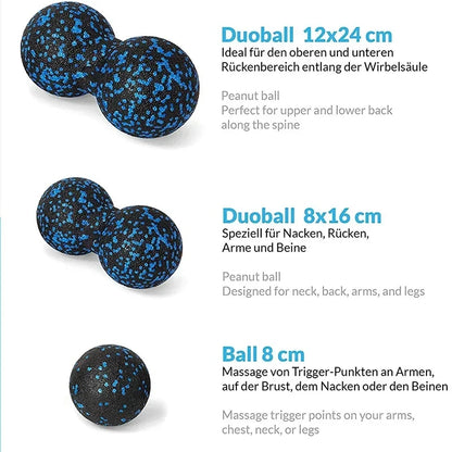 Yoga Foam Roller Set: Deep Tissue Massage & Muscle Recovery