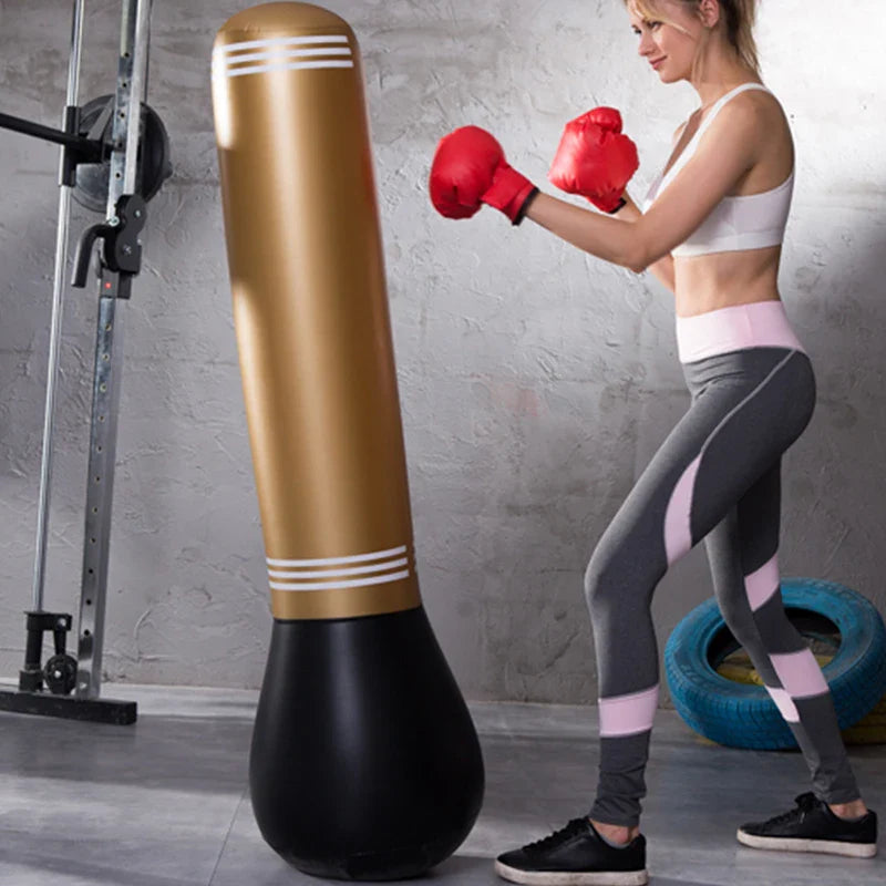 Unleash Your Inner Fighter  Inflatable Tumbler Punching Bag