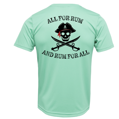 Dunedin, FL "All For Rum and Rum For All" Men's Short Sleeve UPF 50+ Dry-Fit Shirt
