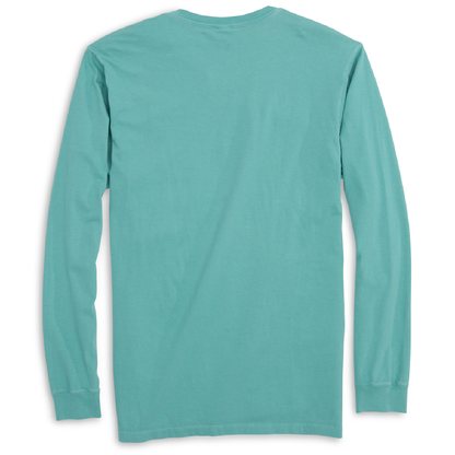 Freshwater Born Linear Logo Men's Cotton Long Sleeve Shirt