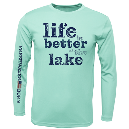 Florida "Life is Better at the Lake" Men's Long Sleeve UPF 50+ Dry-Fit Shirt