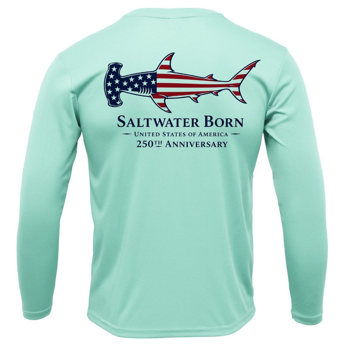 250th Anniversary Hammerhead Men's Long Sleeve UPF 50+ Dry-Fit Shirt