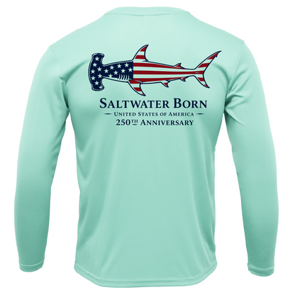 250th Anniversary Hammerhead Men's Long Sleeve UPF 50+ Dry-Fit Shirt