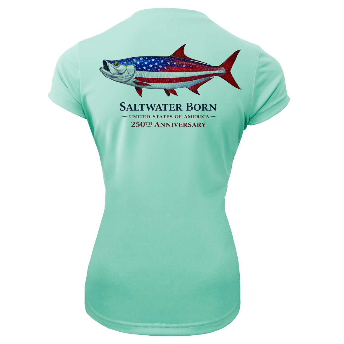 250th Anniversary Action Tarpon Women's Short Sleeve UPF 50+ Dry-Fit Shirt