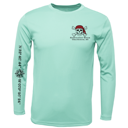 Charleston, SC "All For Rum and Rum For All" Men's Long Sleeve UPF 50+ Dry-Fit Shirt
