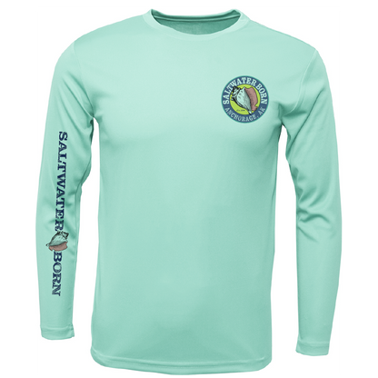 Anchorage, AK Angler Men's Long Sleeve UPF 50+ Dry-Fit Shirt