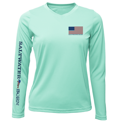 250th Anniversary Action Mahi Women's Long Sleeve UPF 50+ Dry-Fit Shirt