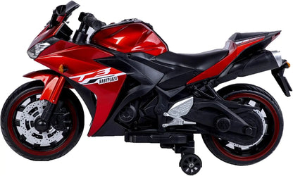 Kids 12V Battery Motorcycle: 2-Wheel Ride-On with Light