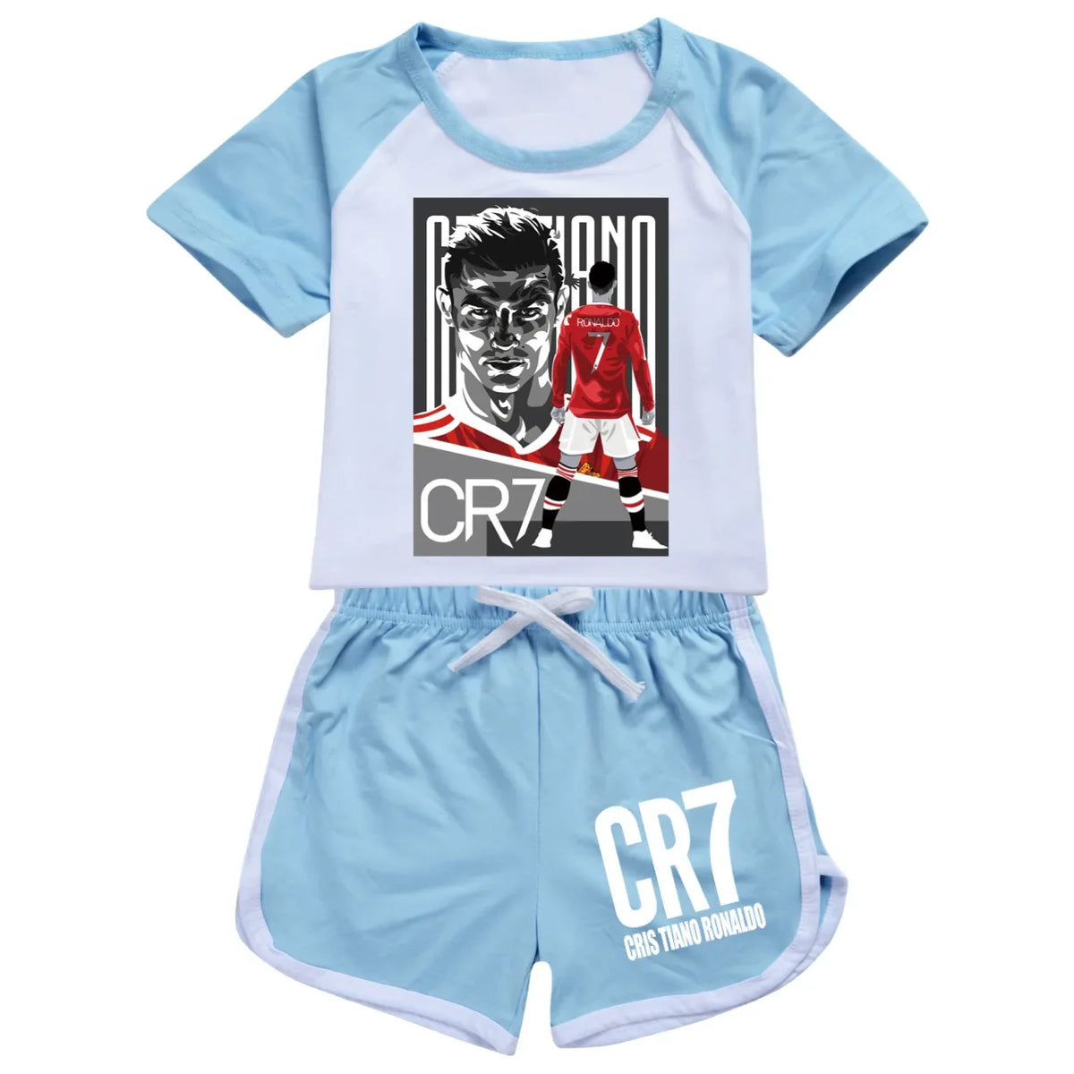 Kids CR7 Sports Suit Boys & Girls Boutique Summer Set