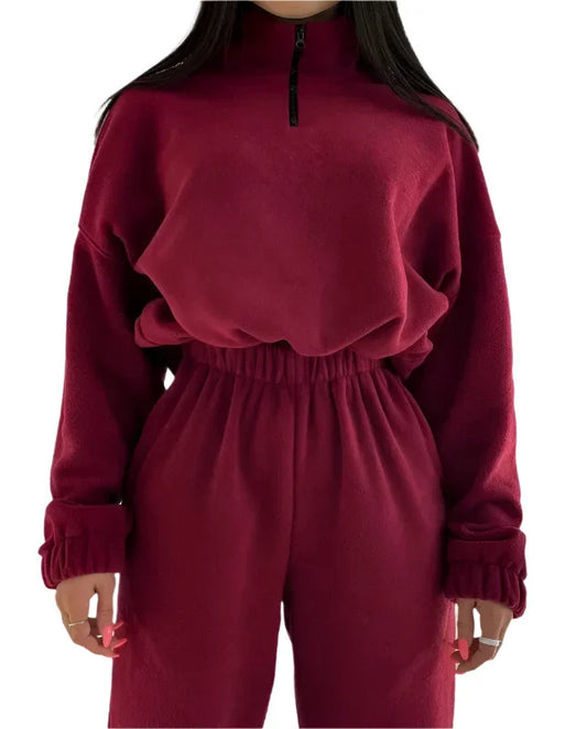 Women's 2 Piece Sportswear Set Hooded Sweatshirt Tracksuit Pants