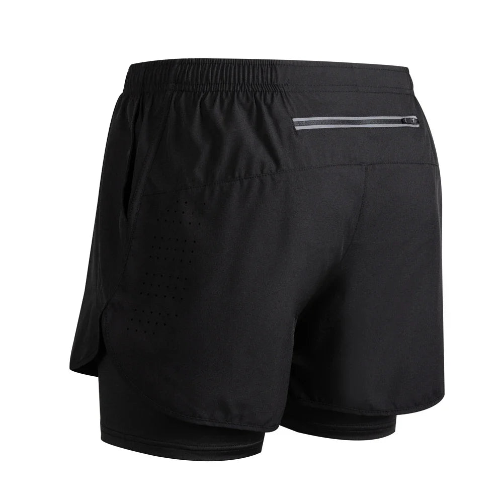 Reflective Men's 2-in-1 Running & Training Shorts