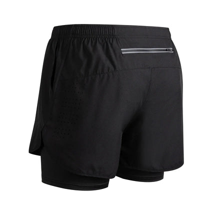 Reflective Men's 2-in-1 Running & Training Shorts