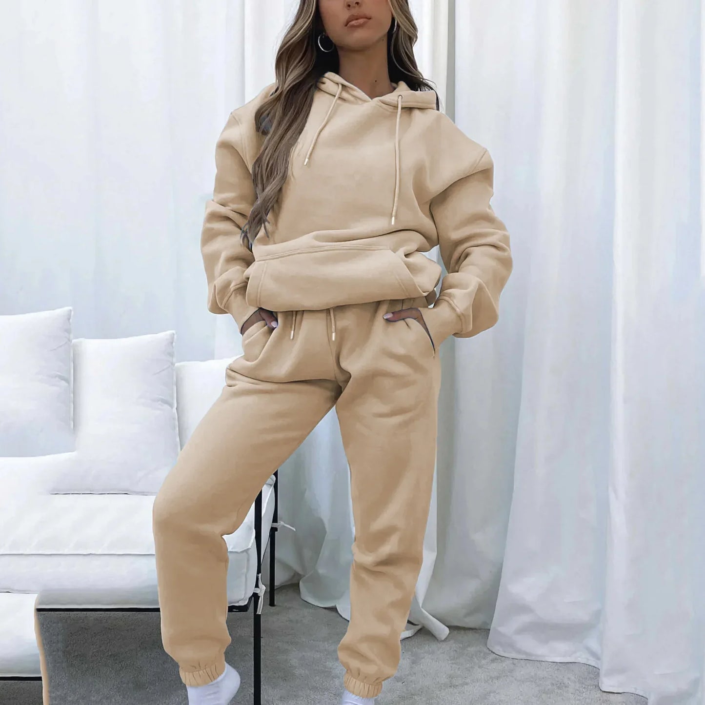 Cozy and Stylish  2 Piece Tracksuit Set