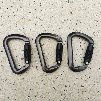 30kN High-Strength Aluminum Carabiner for Rock Climbing