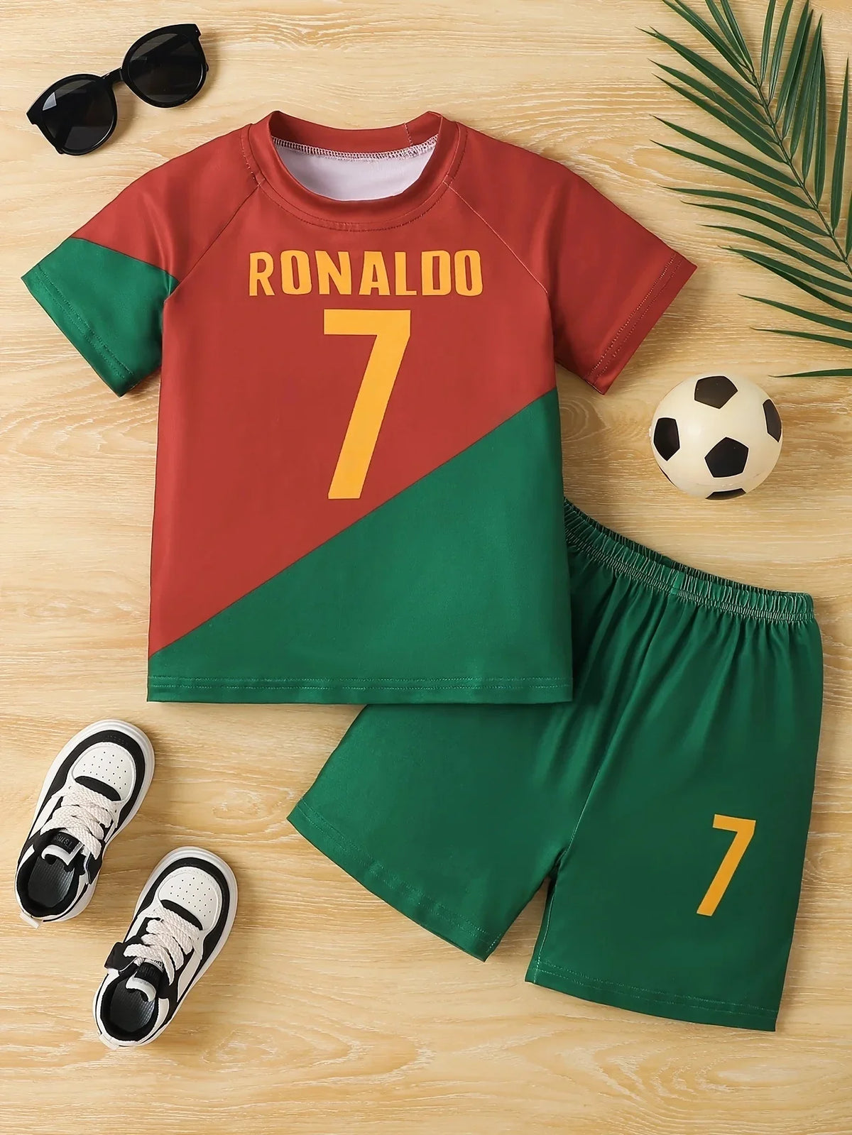 Cristiano Ronaldo Jersey Set: Men’s & Kids’ Summer Fitness