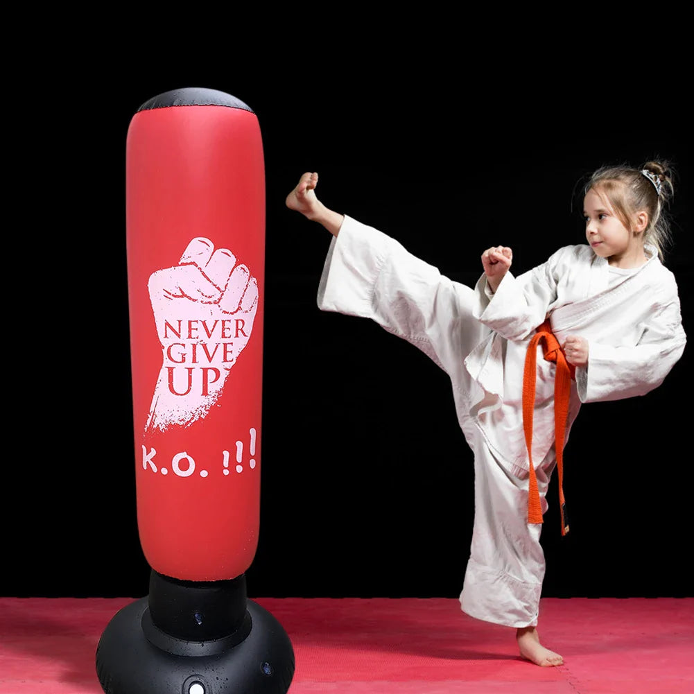 Inflatable Punching Bag for Kids' Fitness Training