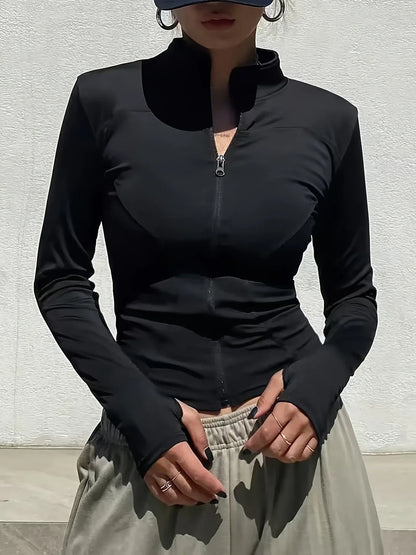 Women’s Fall Pilates Jacket Quick-Dry Gym & Running Gear
