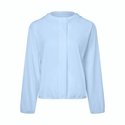 Women's Anti-UV Running Jacket - UPF50+ Quick Dry Hoodie