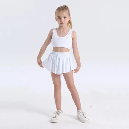 Cute & Comfortable Girls' Athletic Shorts with Skirt