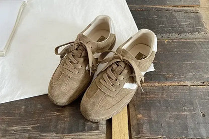 Retro Genuine Leather Flat Shoes for Women