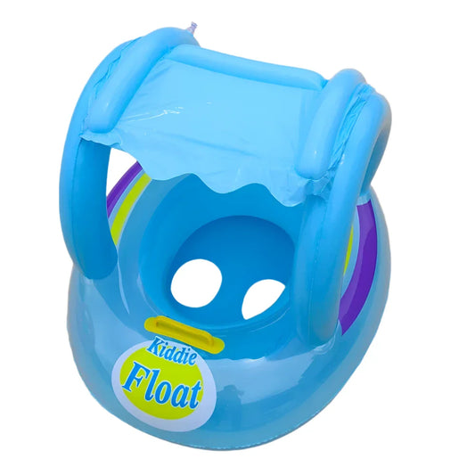 Safe and Fun Baby Swim Ring with Sun Protection
