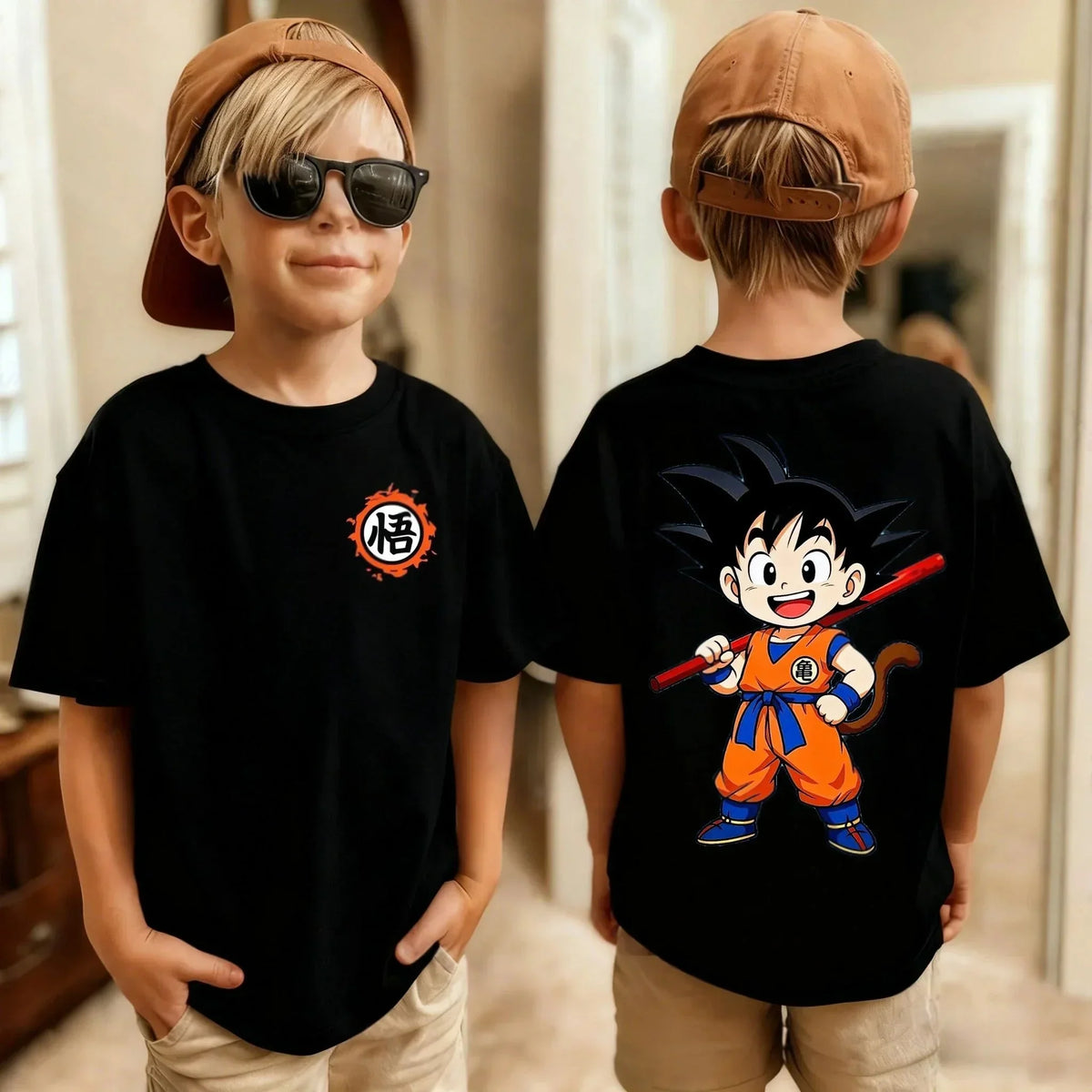 Dragon Ball Goku Anime Summer Soft Cotton T-Shirt for Boys