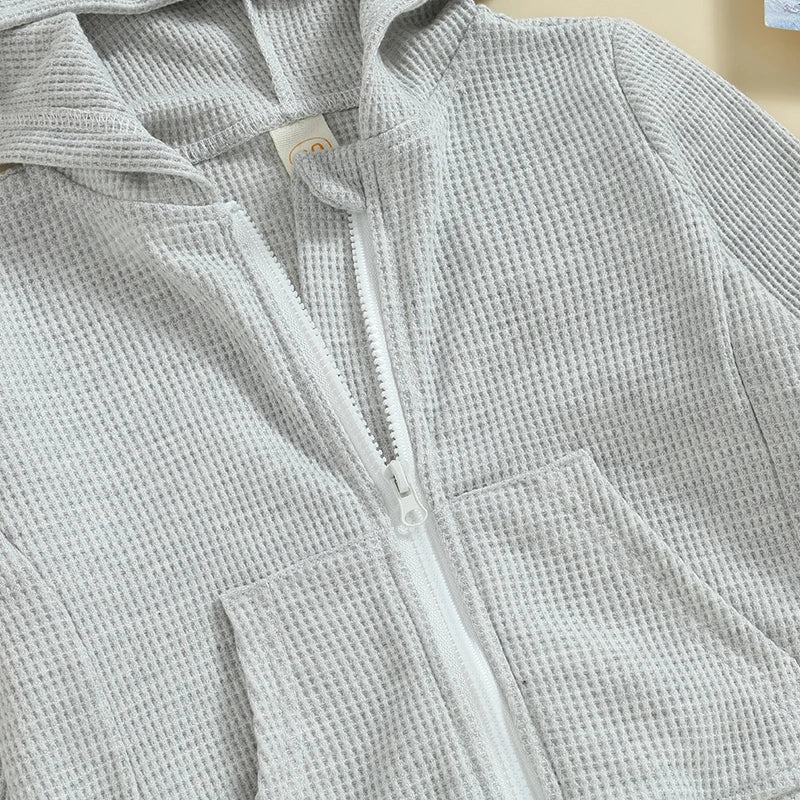Hoodie Long Sleeve Hooded Zip Up Sweatshirt Jacket for Boys & Girls