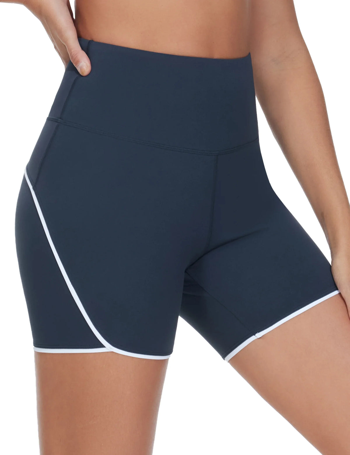 Women's High-Waisted Running & Yoga Dolphin Shorts