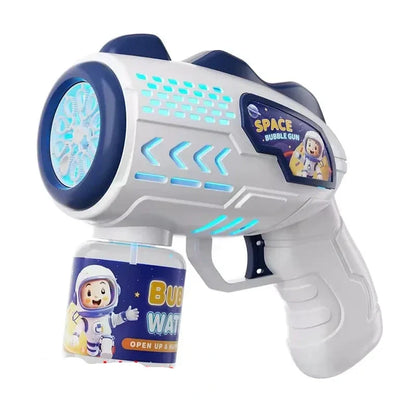 Bubble Blast Extravaganza  Kids' Electric Bubble Gun with LED Lights