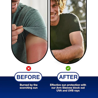 UV Protection Ice Silk Cooling Arm Sleeves for Cycling & Sports