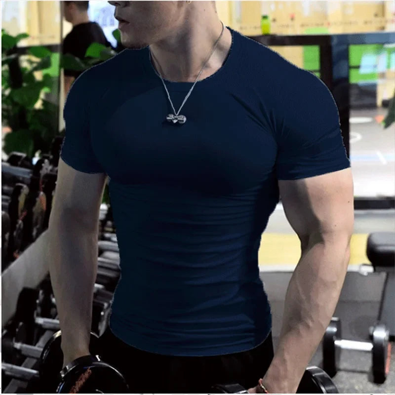 Men’s Compression Gym Quick-Dry Fitness Tee