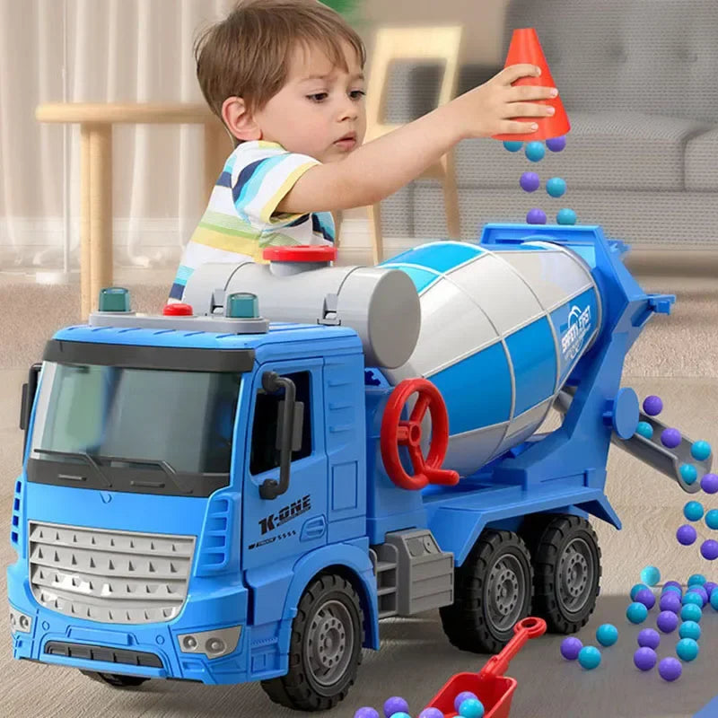 Large Scale Concrete Mixer Truck Toy for Kids