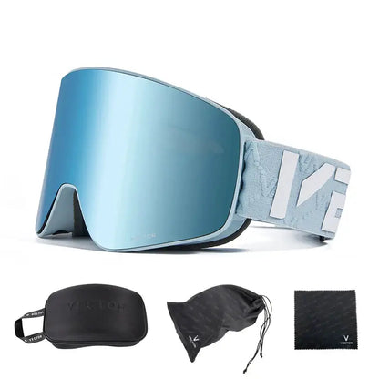 Superior Vision Magnetic Ski Goggles with UV400 Protection