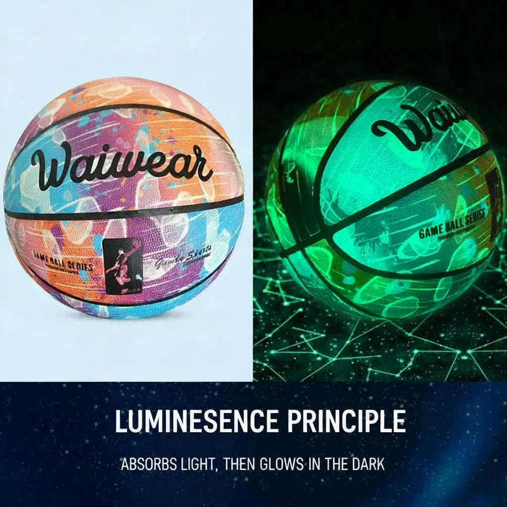 Luminous Children’s Basketball Reflective Leather Gift