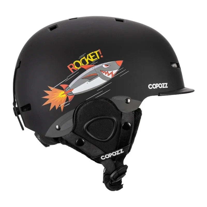 Protect Your Little Ones Cartoon Kids Ski Helmet
