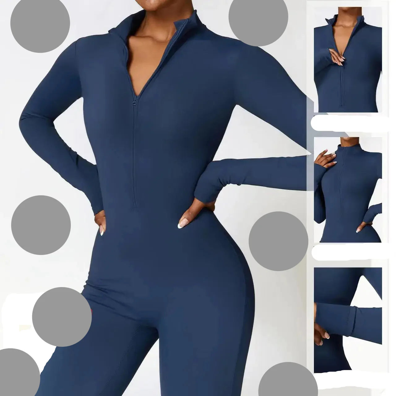 Winter Workout Wear  Cozy Jumpsuit