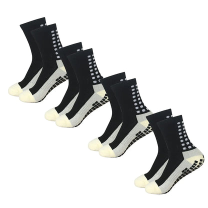 4 Pack Men s Anti Slip Soccer Socks