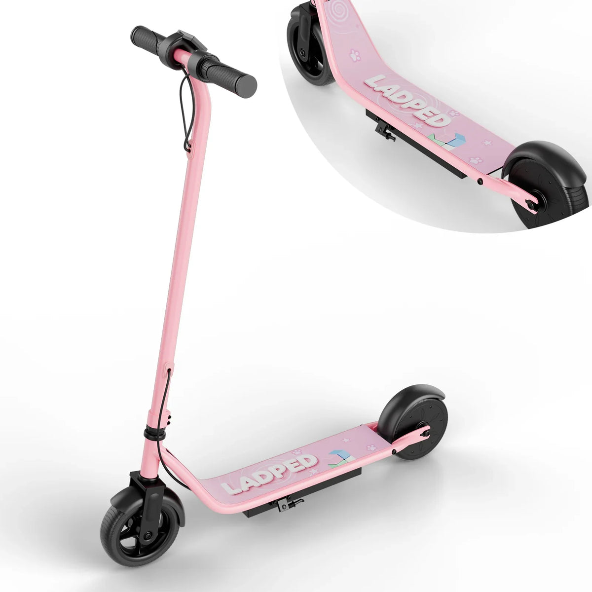Kids Electric Scooter with Solid Tires & 10-Mile Range