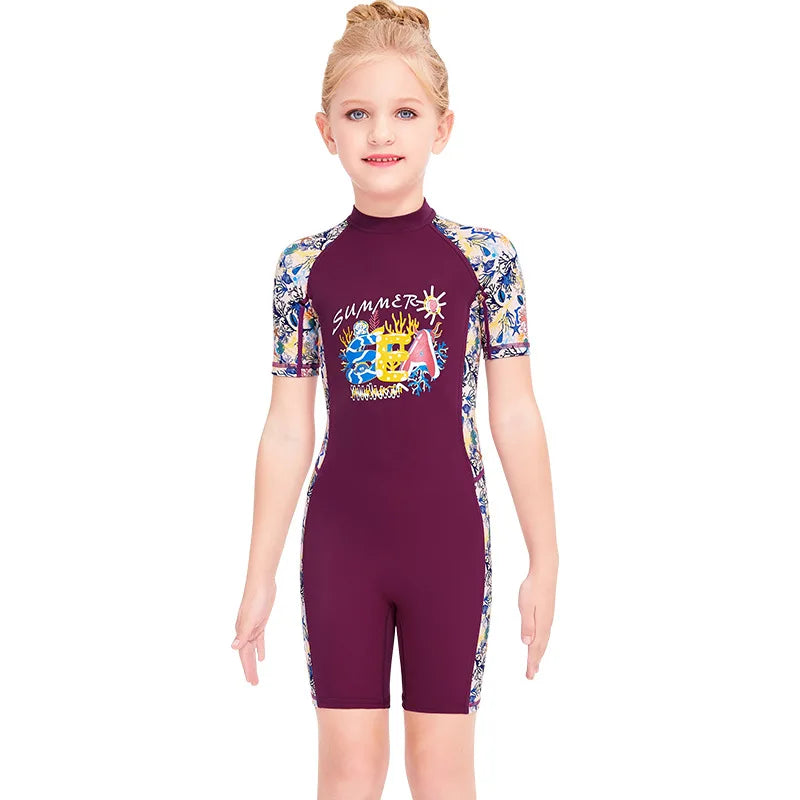 Children's UV Protective Long Sleeve Swimwear