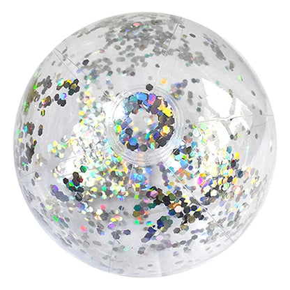40/60cm Inflatable Glitter Beach Ball  Perfect for Summer Pool Parties!