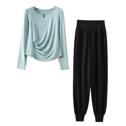 Women’s 2-Piece Autumn Yoga & Quick-Dry Running Sportswear Set