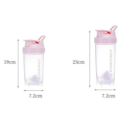 500/700ml Portable Sports Bottle with Powder Case