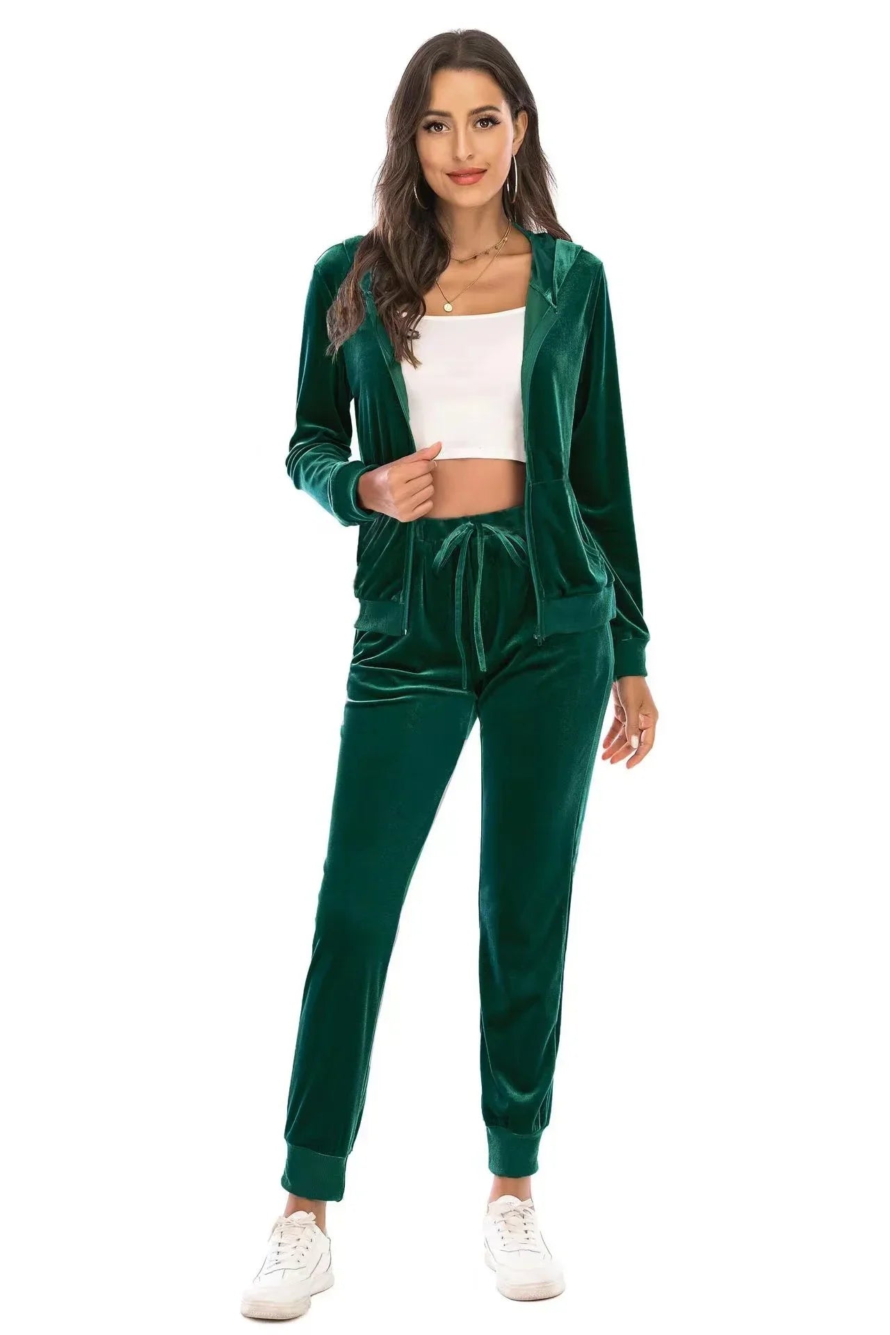 Perfect for Fall Women's 2-Piece Velvet Set