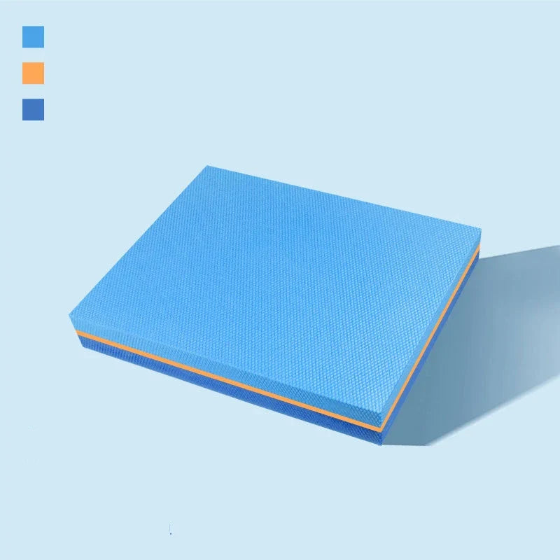 Contrast Color Yoga & Pilates Mat Soft TPE Non Slip 40x33x6cm