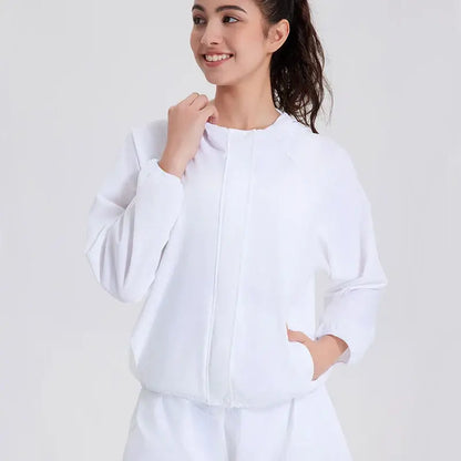 Women's Anti-UV Running Jacket - UPF50+ Quick Dry Hoodie
