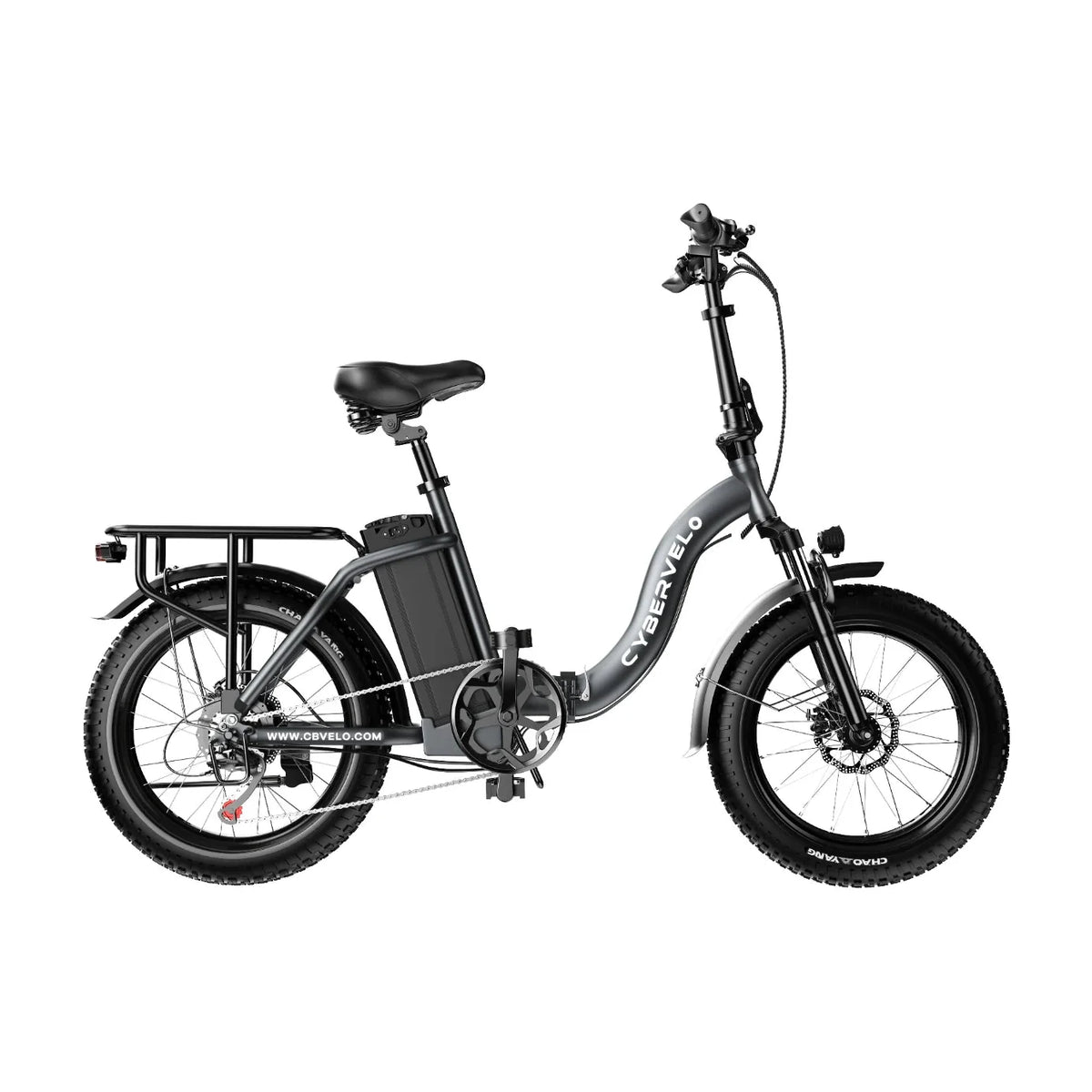 Cybervelo 1000W Foldable Fat Tire E-Bike 48V 20.8Ah Mars700