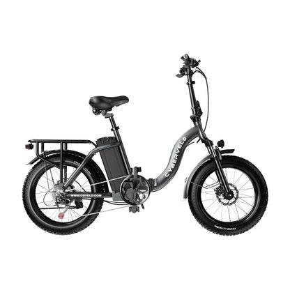 Cybervelo 1000W Foldable Fat Tire E-Bike 48V 20.8Ah Mars700